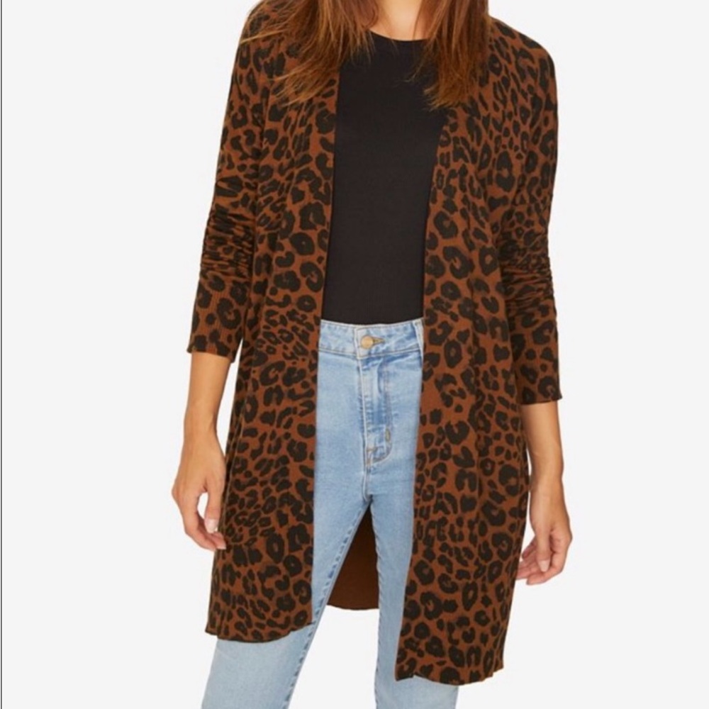 Sanctuary leopard cardigan, S